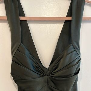 Calvin Klein hunter green gown